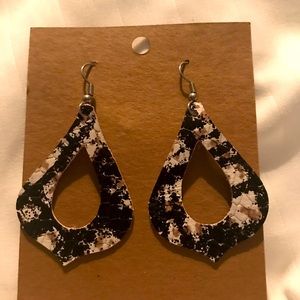Large Leather Earrings
